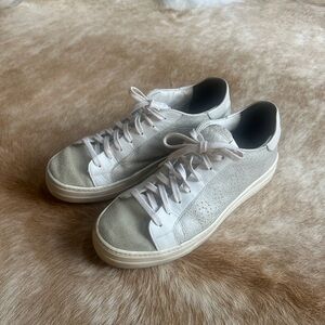 P448 Size 40 White and Gray Sneakers